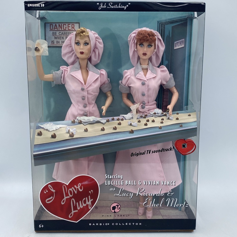 Barbie I Love Lucy "Job Switching" Lucy and Ethel Doll Giftset New episode 39